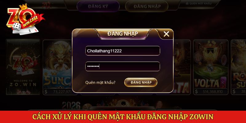 Đăng Nhập Zowin 3 Cách xử lý khi quên mật khẩu đăng nhập Zowin