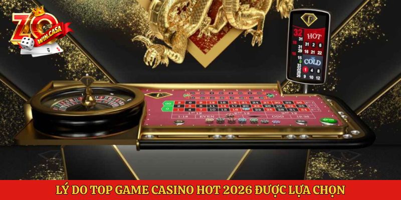 Top Game Casino Hot 2026 Tại Zowin: 5 Siêu Phẩm Chất Lượng 1 Lý do top game casino hot 2026 được lựa chọn